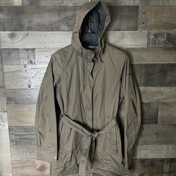 SOLD Columbia Pardon My Trench Rain Jacket Medium - Picture 1 of 3